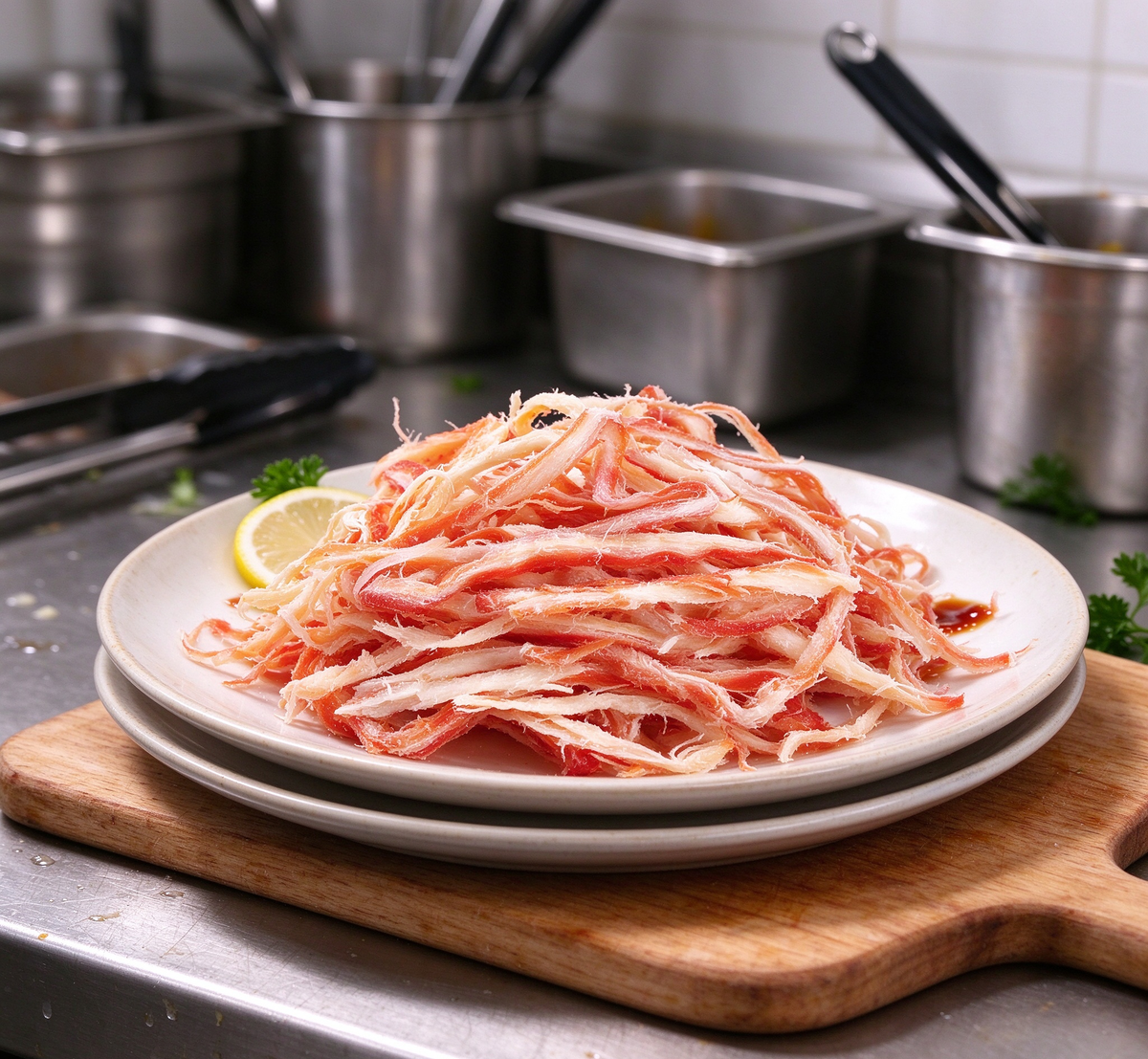 Delicate Seafood Delight: Crispy Crab Strands